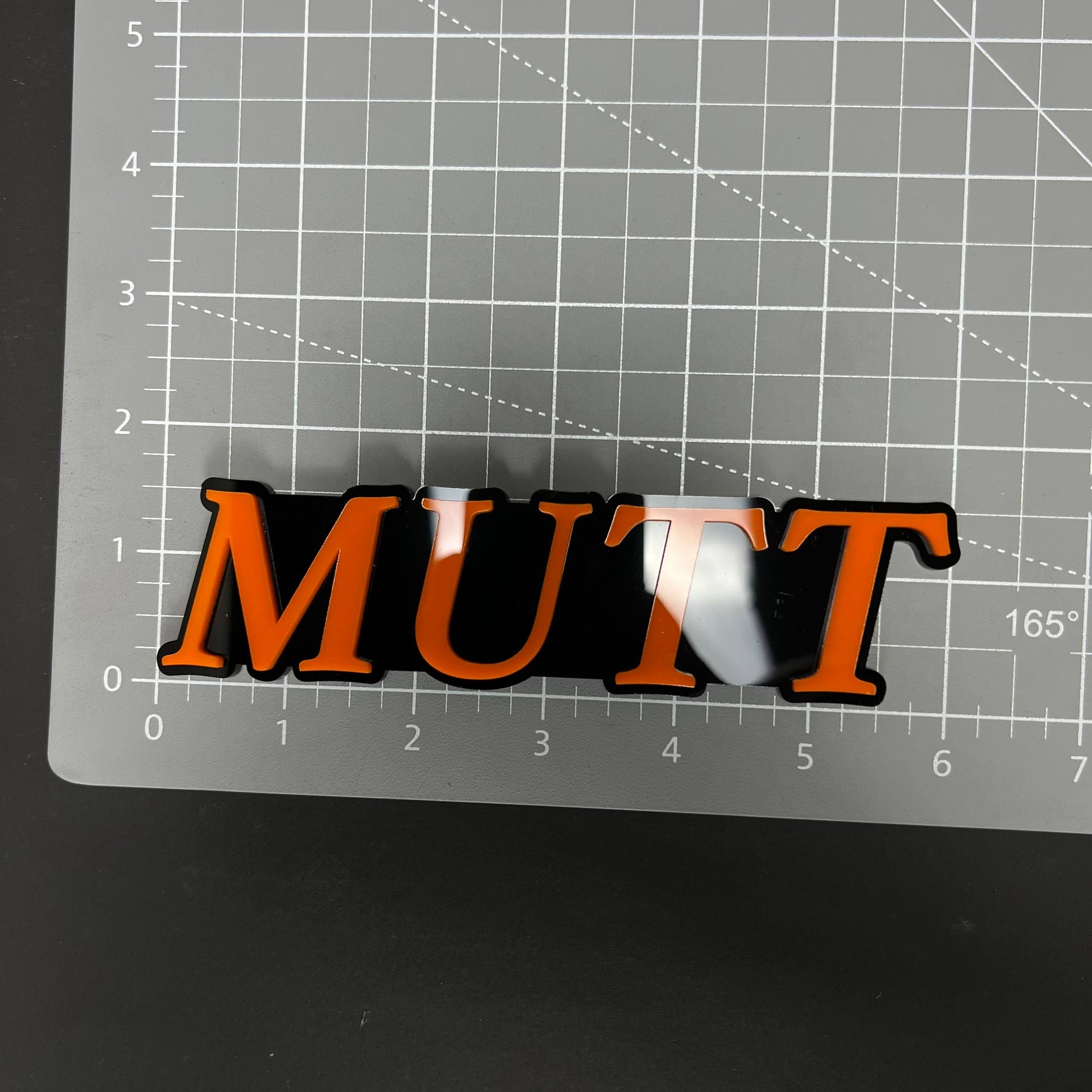 1PC MUTT 3D Acrylic Badge - Car Truck Emblem Fender Tailgate Trunk Sticker