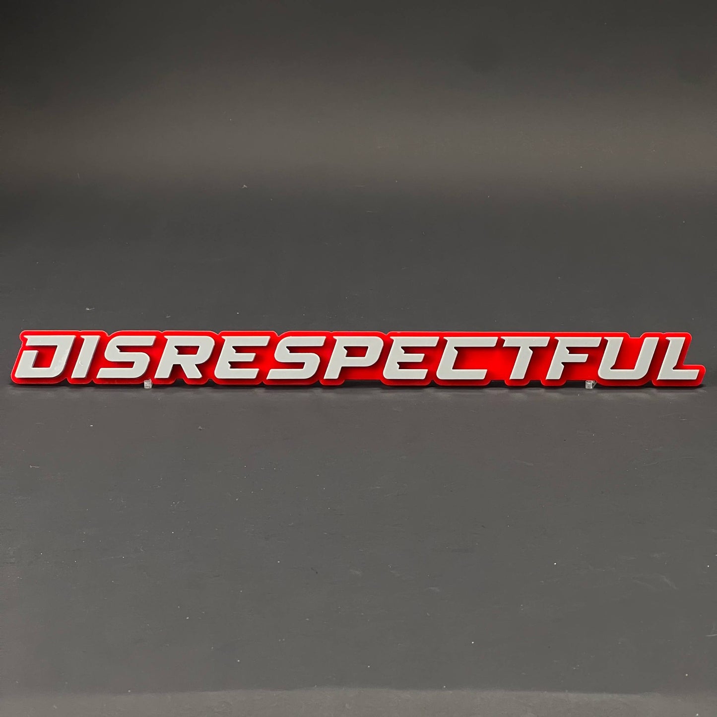 1PC DISRESPECTFUL 3D Acrylic Badge - Car Truck Emblem Fender Sticker