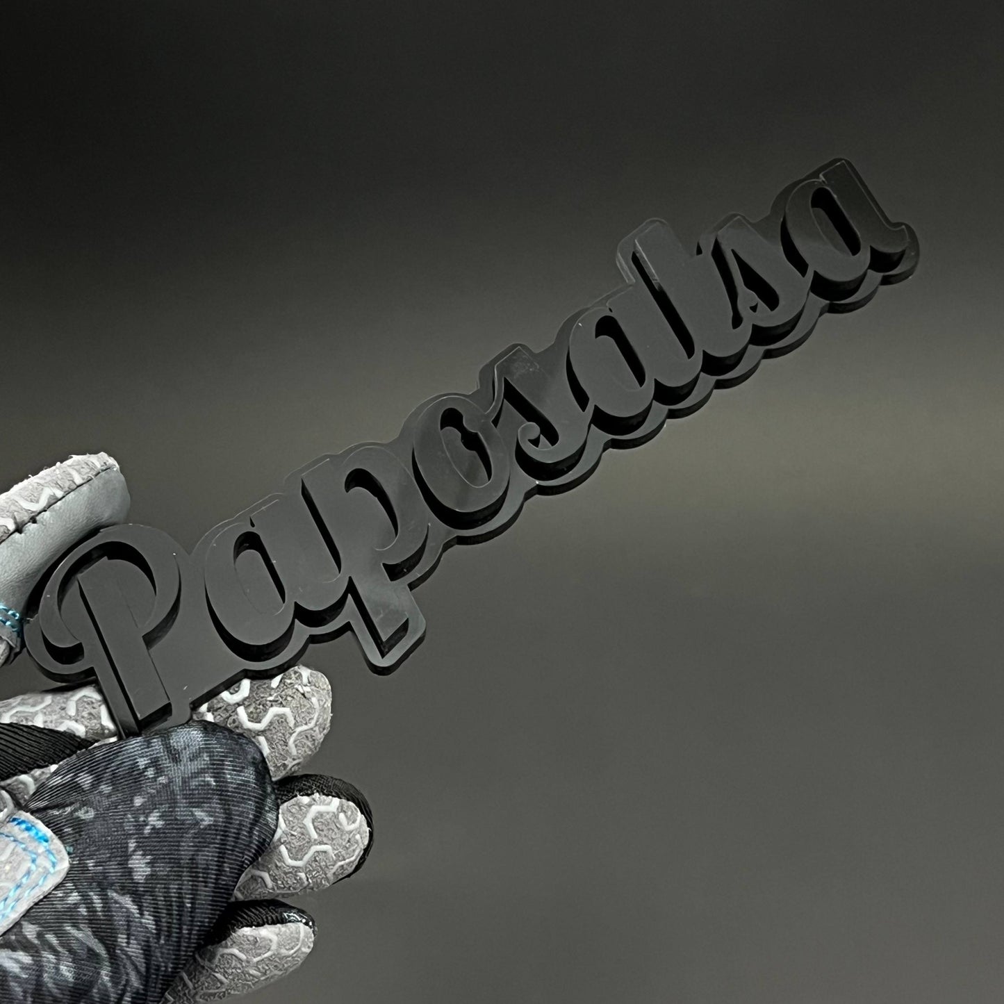 1PC Paposalsa 3D Acrylic Badge - Car Truck Emblem Fender Tailgate Trunk Sticker