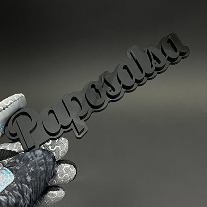 1PC Paposalsa 3D Acrylic Badge - Car Truck Emblem Fender Tailgate Trunk Sticker