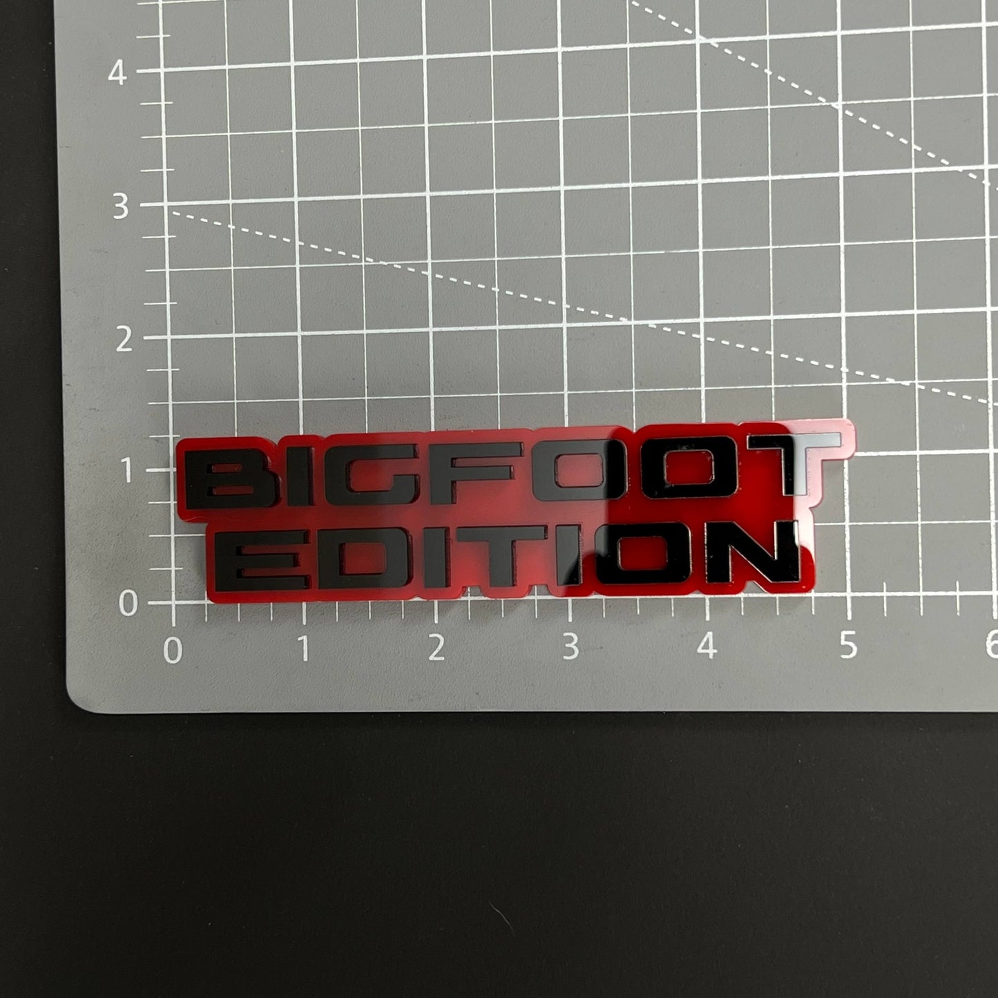 1PC BIGFOOT EDITION 3D Acrylic Badge - Car Truck Emblem Fender Sticker
