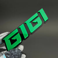 1PC GIGI 3D Acrylic Badge - Car Truck Emblem Fender Tailgate Trunk Sticker