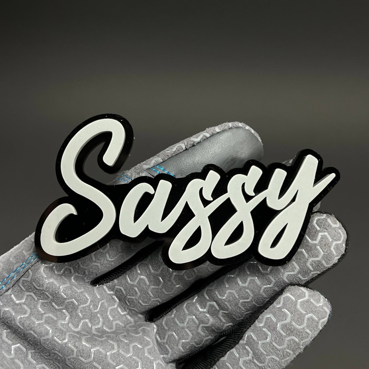 1PC Sassy 3D Acrylic Badge - Car Truck Emblem Fender Tailgate Trunk Sticker