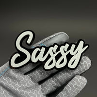 1PC Sassy 3D Acrylic Badge - Car Truck Emblem Fender Tailgate Trunk Sticker
