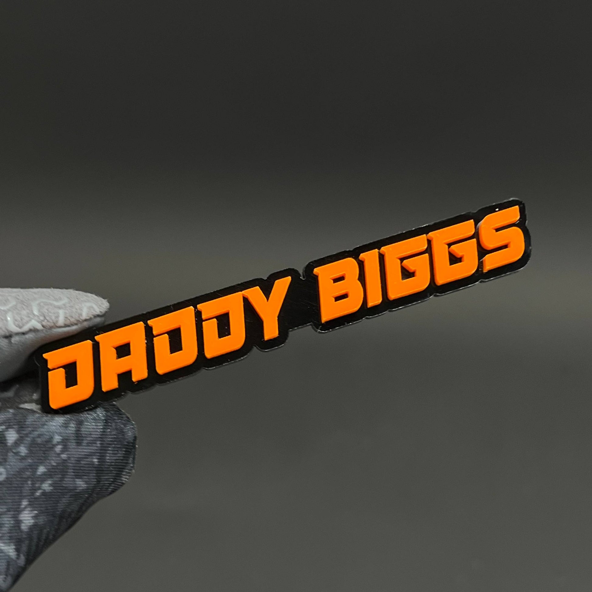 1PC DADDY BIGGS 3D Acrylic Badge - Car Truck Emblem Fender Sticker