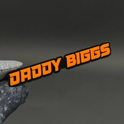 1PC DADDY BIGGS 3D Acrylic Badge - Car Truck Emblem Fender Sticker