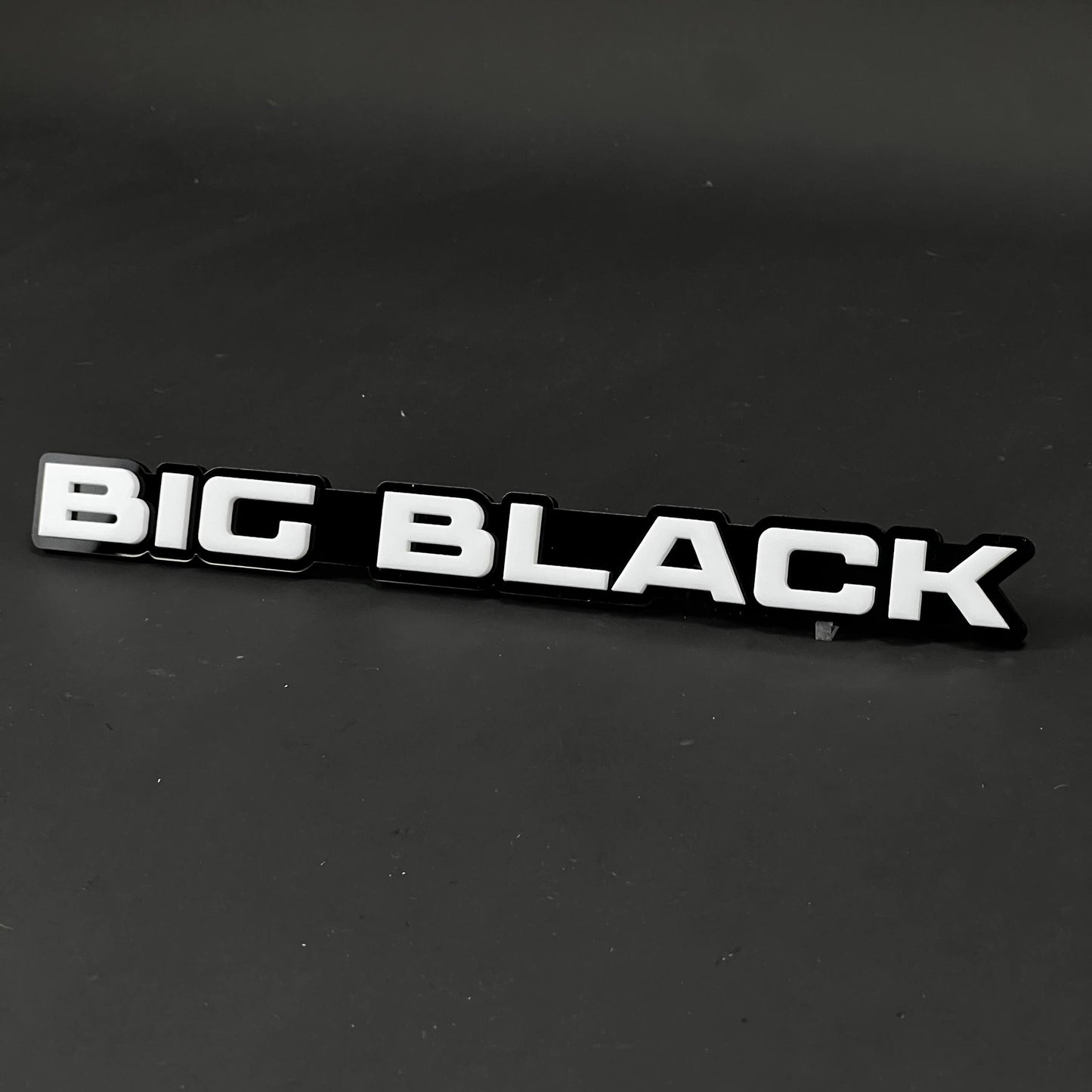 1PC BIG BLACK 3D Acrylic Badge - Car Truck Emblem Fender Tailgate Trunk Sticker