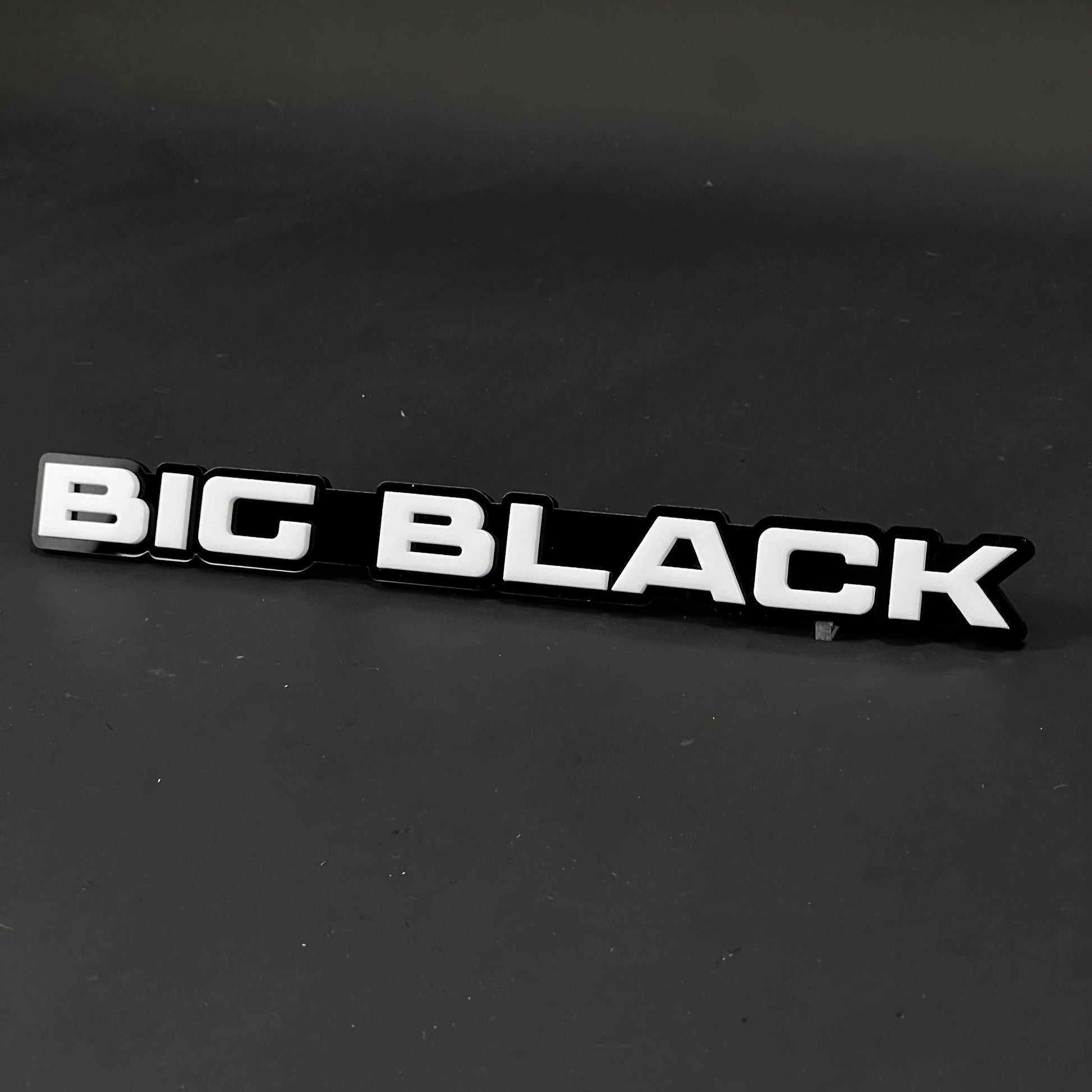 1PC BIG BLACK 3D Acrylic Badge - Car Truck Emblem Fender Tailgate Trunk Sticker