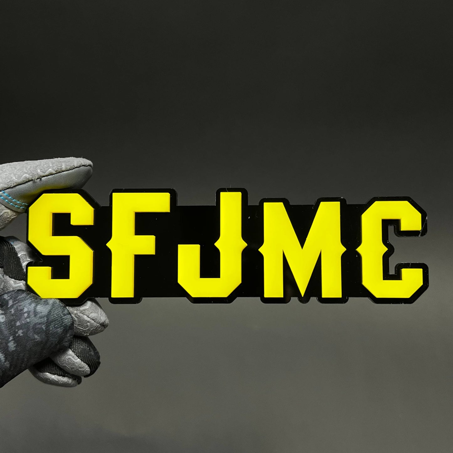 1PC SFJMC 3D Acrylic Badge - Car Truck Emblem Fender Tailgate Trunk Sticker