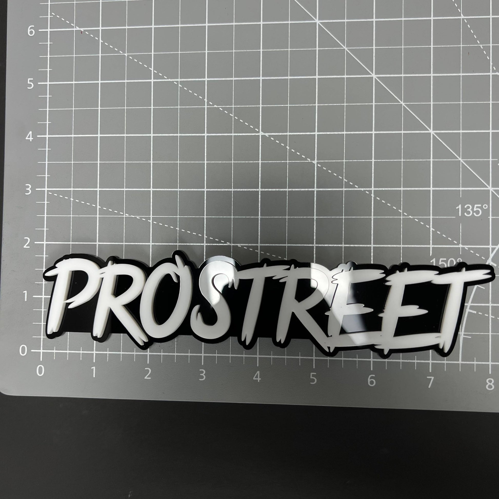 1PC PROSTREET 3D Acrylic Badge - Car Truck Emblem Fender Tailgate Trunk Sticker