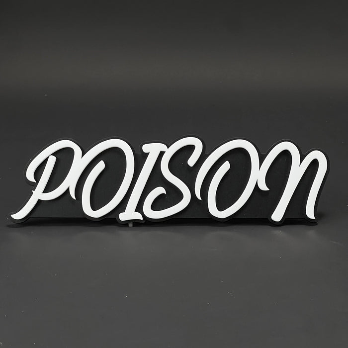 1PC POISON 3D Acrylic Badge - Car Truck Emblem Fender Tailgate Trunk Sticker