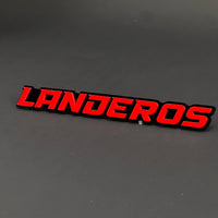 1PC LANDEROS 3D Acrylic Badge - Car Truck Emblem Fender Tailgate Trunk Sticker