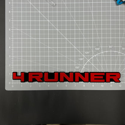 1PC 4RUNNER 3D Acrylic Badge - Car Truck Emblem Fender Tailgate Trunk Sticker