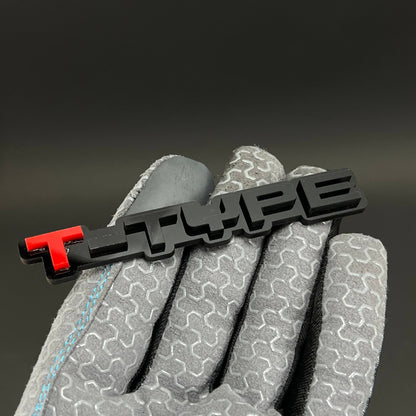 1PC T-TYPE 3D Acrylic Badge - Car Truck Emblem Fender Tailgate Trunk Sticker