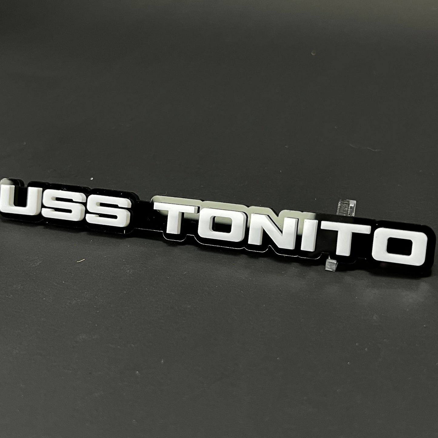 1PC USS TONITO 3D Acrylic Badge - Car Truck Emblem Fender Tailgate Trunk Sticker