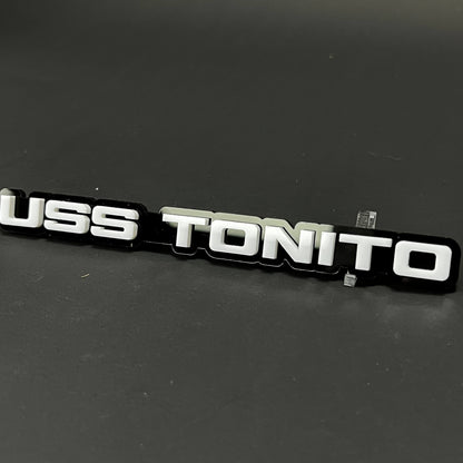 1PC USS TONITO 3D Acrylic Badge - Car Truck Emblem Fender Tailgate Trunk Sticker