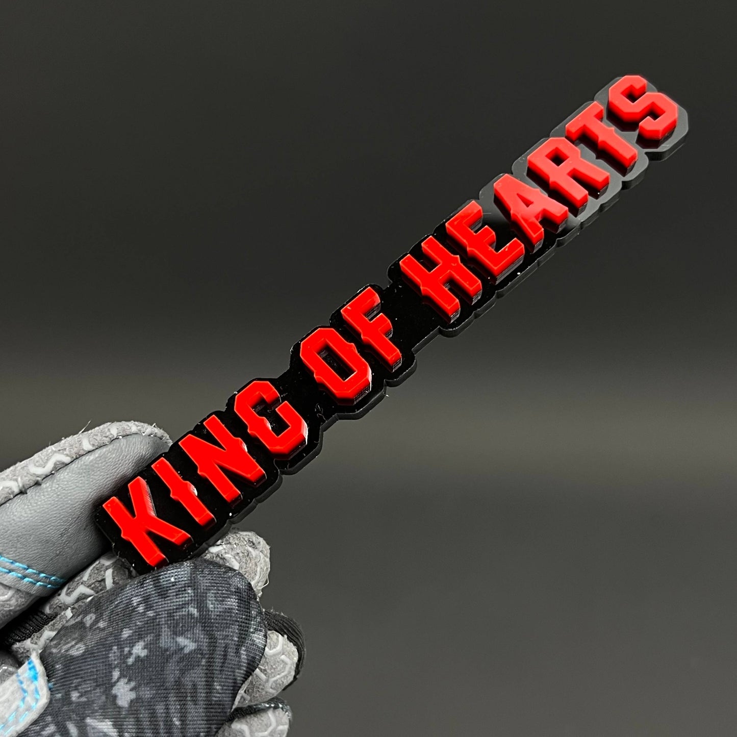 1PC KING OF HEARTS 3D Acrylic Badge - Car Truck Emblem Fender Sticker