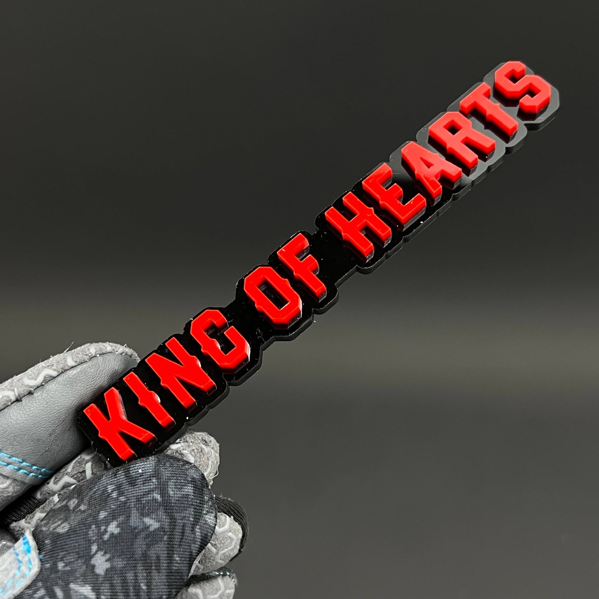 1PC KING OF HEARTS 3D Acrylic Badge - Car Truck Emblem Fender Sticker