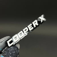1PC COOPER X 3D Acrylic Badge - Car Truck Emblem Fender Tailgate Trunk Sticker