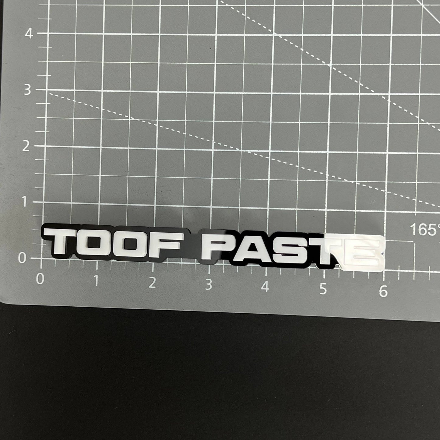 1PC TOOF PASTE 3D Acrylic Badge - Car Truck Emblem Fender Tailgate Trunk Sticker