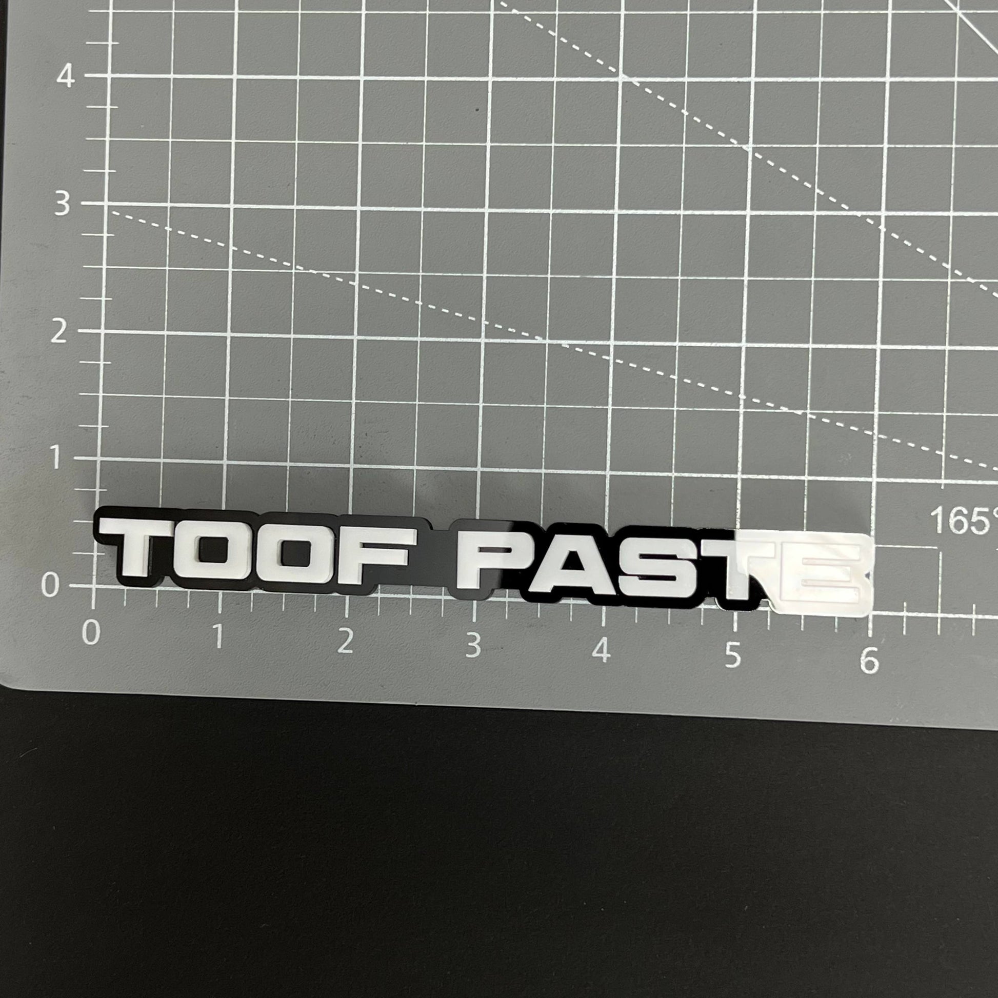 1PC TOOF PASTE 3D Acrylic Badge - Car Truck Emblem Fender Tailgate Trunk Sticker