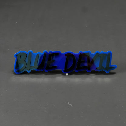 1PC BLUE DEVIL 3D Acrylic Badge - Car Truck Emblem Fender Tailgate Trunk Sticker