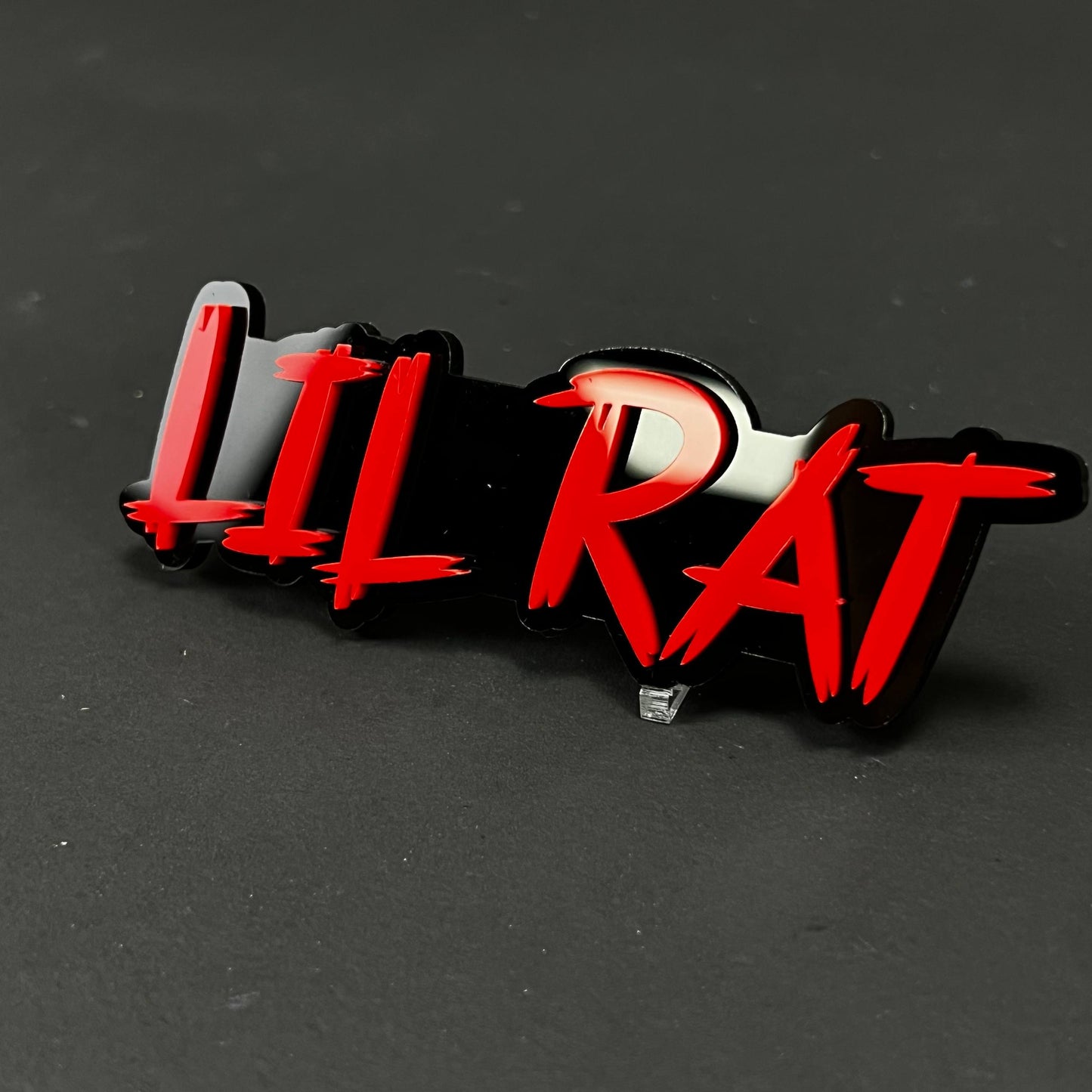 1PC LIL RAT 3D Acrylic Badge - Car Truck Emblem Fender Tailgate Trunk Sticker