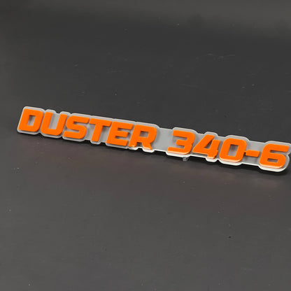 1PC DUSTER 340-6 3D Acrylic Badge - Car Truck Emblem Fender Sticker