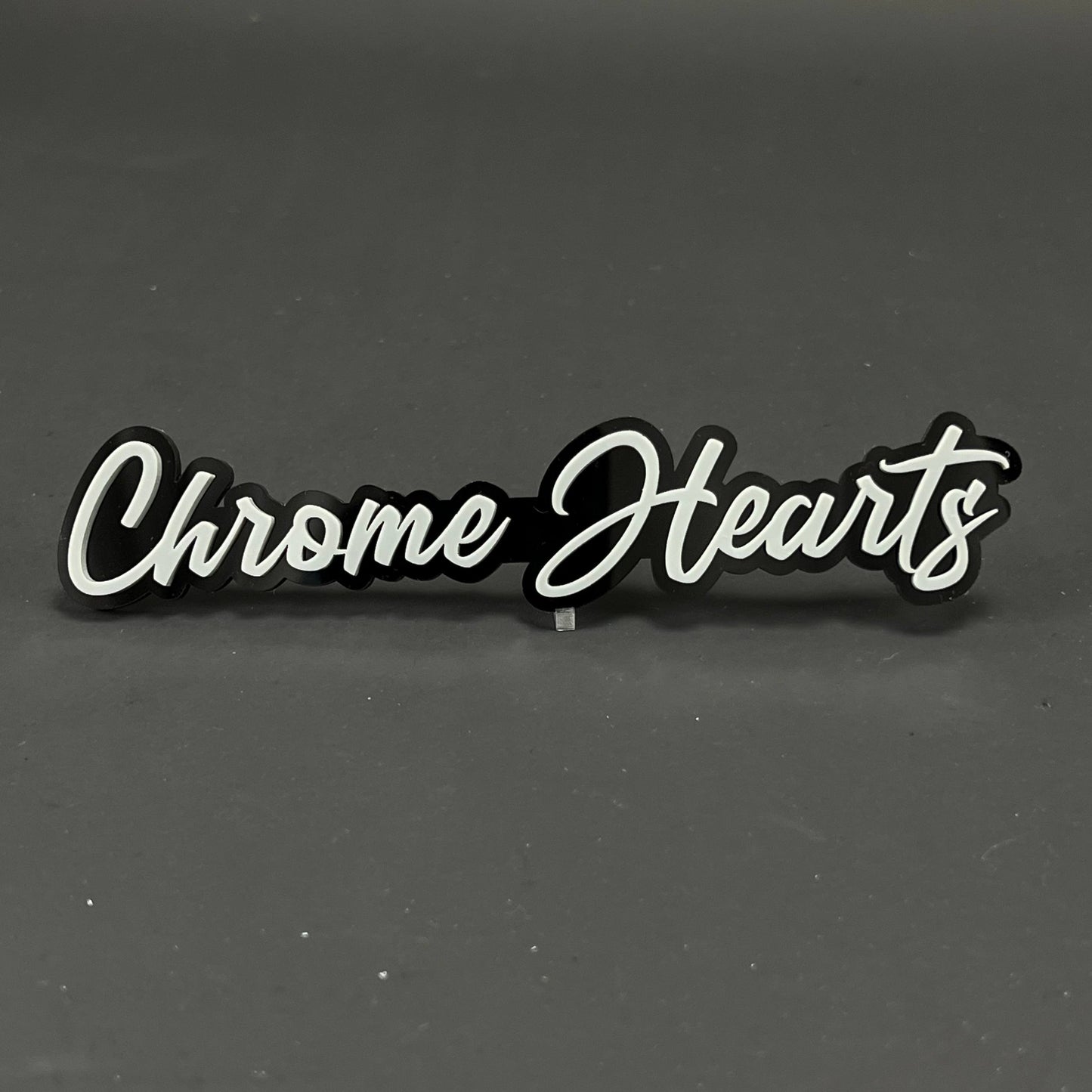 1PC Chrome Hearts 3D Acrylic Badge - Car Truck Emblem Fender Sticker