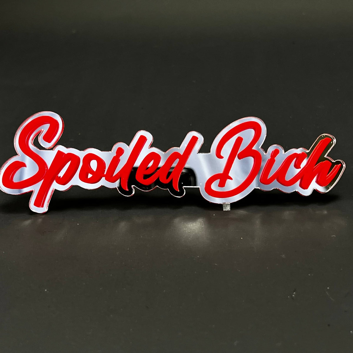 1PC Spoiled Bich 3D Acrylic Badge - Car Truck Emblem Fender Sticker