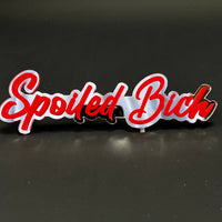 1PC Spoiled Bich 3D Acrylic Badge - Car Truck Emblem Fender Sticker