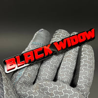 1PC BLACK WIDOW 3D Acrylic Badge - Car Truck Emblem Fender Sticker