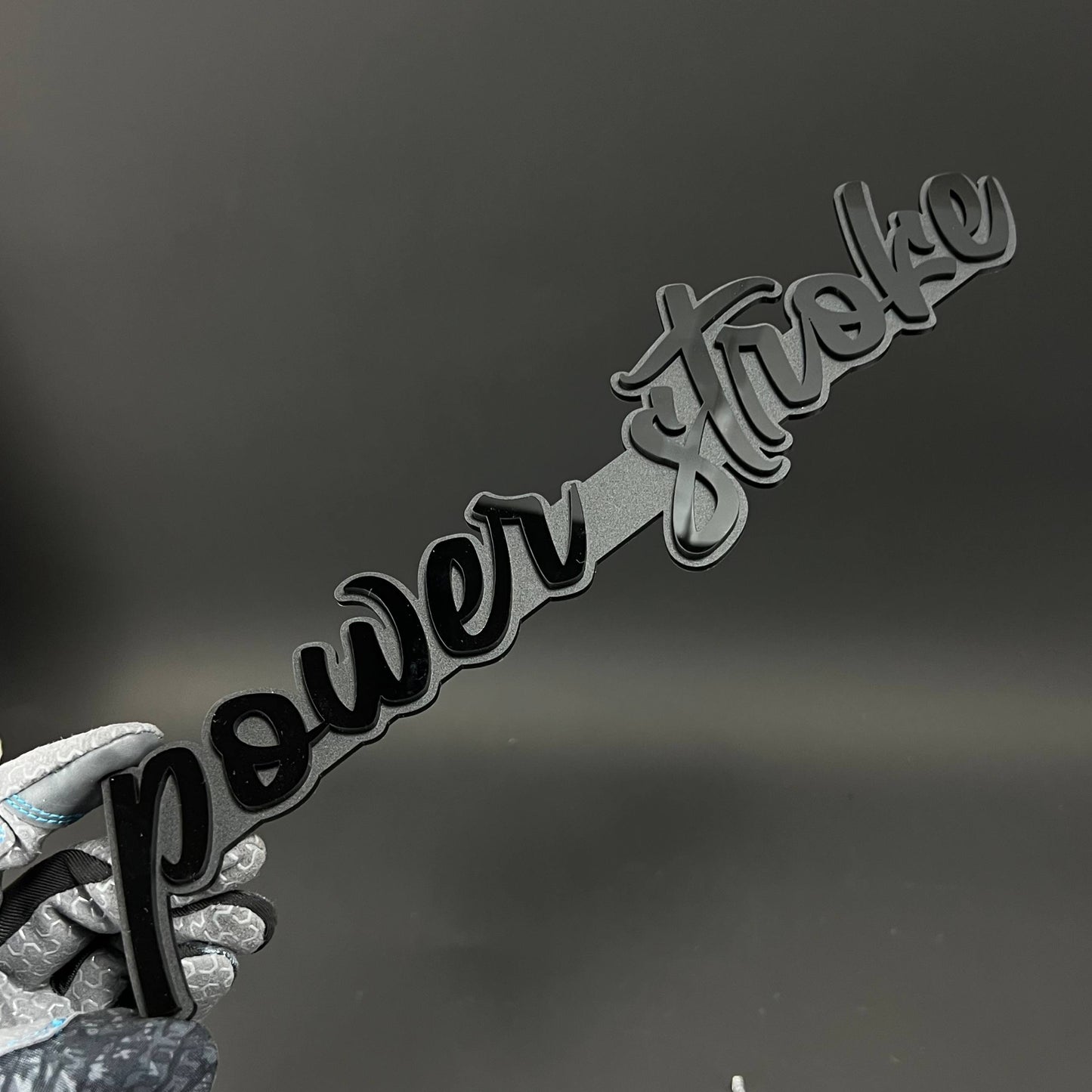 1PC power stroke 3D Acrylic Badge - Car Truck Emblem Fender Sticker