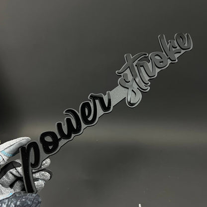 1PC power stroke 3D Acrylic Badge - Car Truck Emblem Fender Sticker
