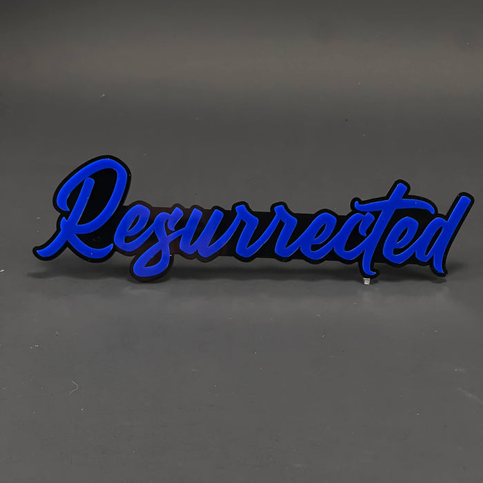 1PC Resurrected 3D Acrylic Badge - Car Truck Emblem Fender Sticker