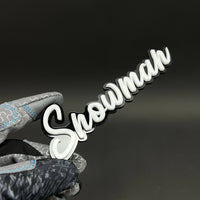 1PC Snowman 3D Acrylic Badge - Car Truck Emblem Fender Tailgate Trunk Sticker