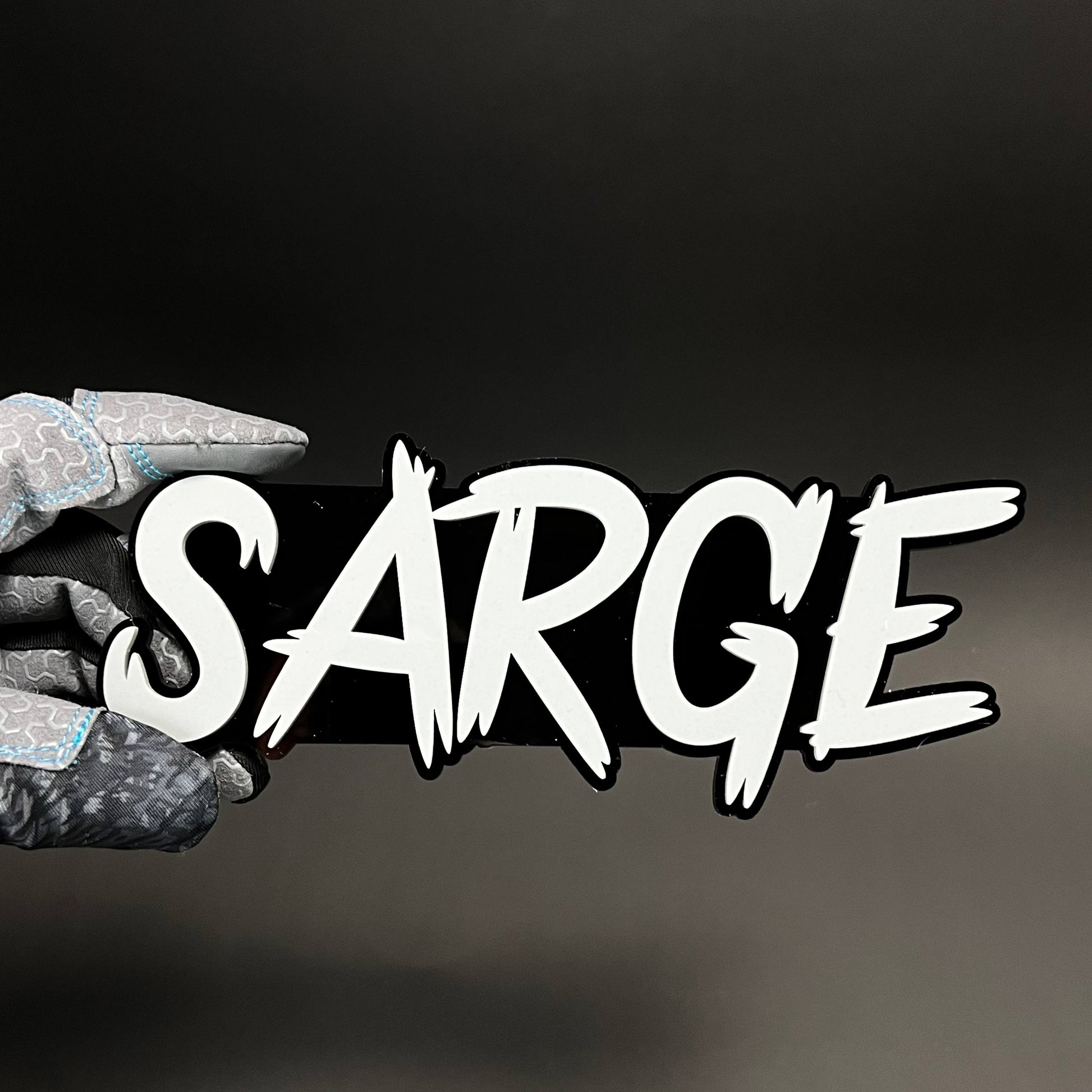 1PC SARGE 3D Acrylic Badge - Car Truck Emblem Fender Tailgate Trunk Sticker