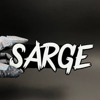 1PC SARGE 3D Acrylic Badge - Car Truck Emblem Fender Tailgate Trunk Sticker