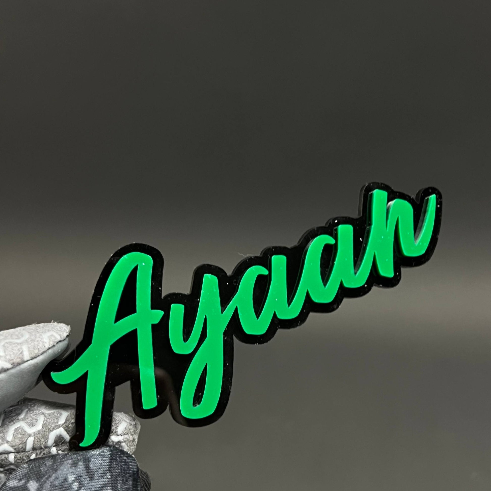 1PC Ayaan 3D Acrylic Badge - Car Truck Emblem Fender Tailgate Trunk Sticker