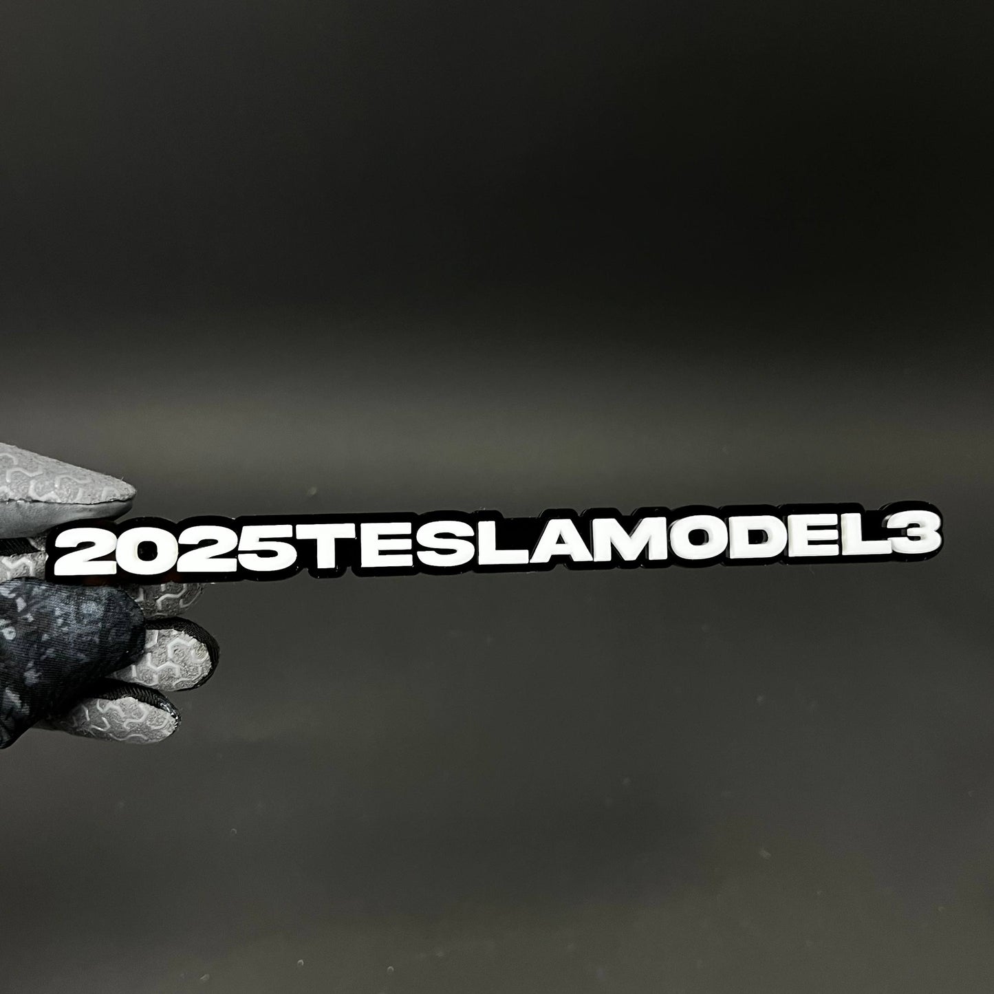 1PC 2025TESLAMODEL3 3D Acrylic Badge - Car Truck Emblem Fender Sticker