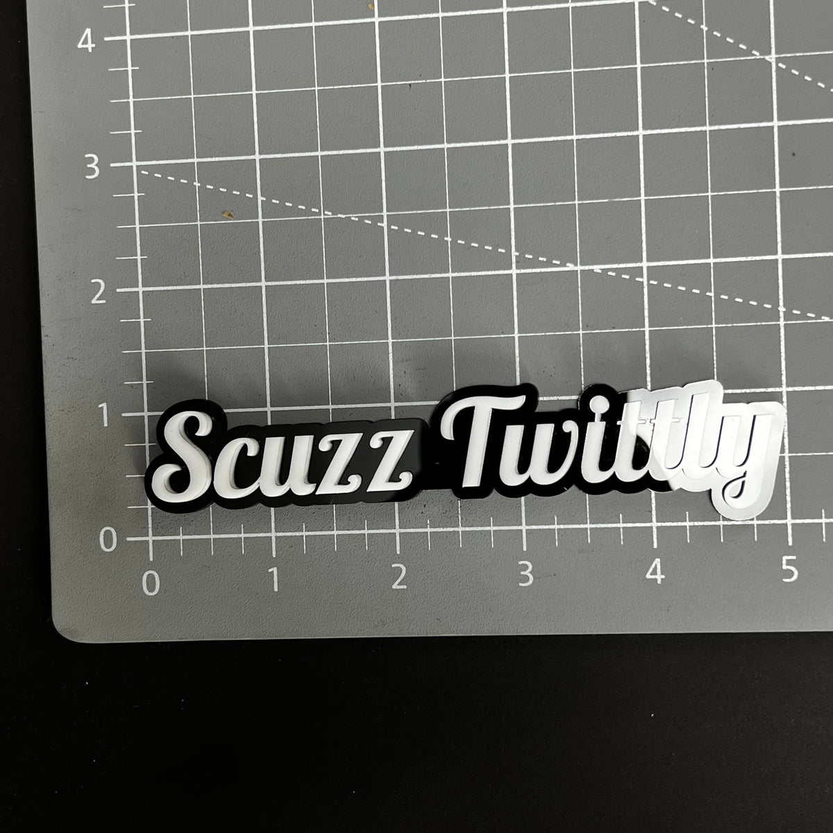 1PC Scuzz Twitty 3D Acrylic Badge - Car Truck Emblem Fender Sticker