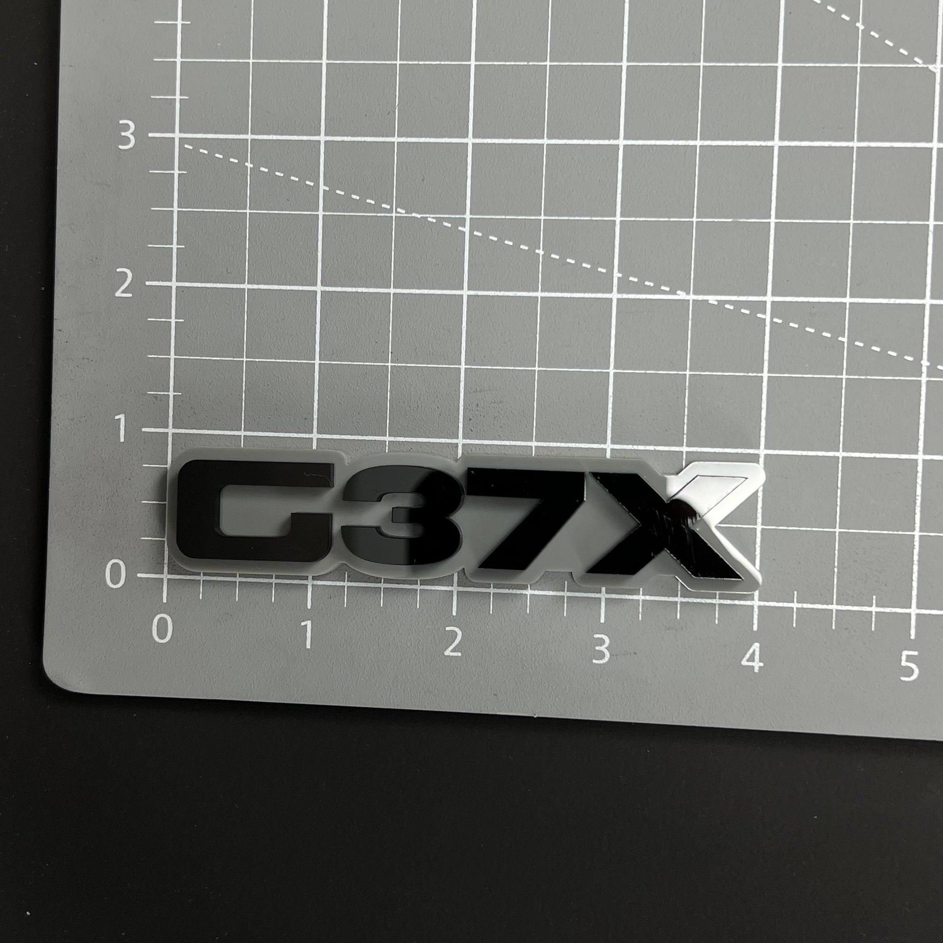 1PC G37X 3D Acrylic Badge - Car Truck Emblem Fender Tailgate Trunk Sticker