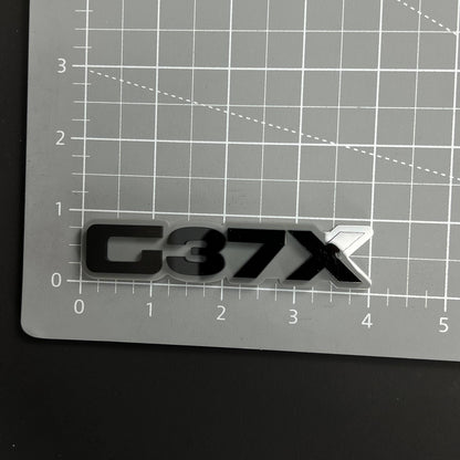 1PC G37X 3D Acrylic Badge - Car Truck Emblem Fender Tailgate Trunk Sticker