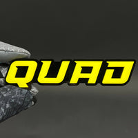 1PC QUAD 3D Acrylic Badge - Car Truck Emblem Fender Tailgate Trunk Sticker