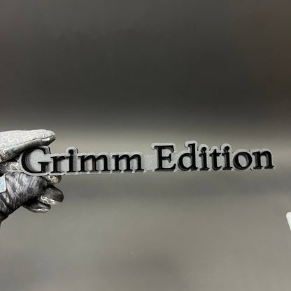 1PC Grimm Edition 3D Acrylic Badge - Car Truck Emblem Fender Sticker
