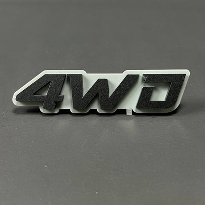 1PC 4WD 3D Acrylic Badge - Car Truck Emblem Fender Tailgate Trunk Sticker