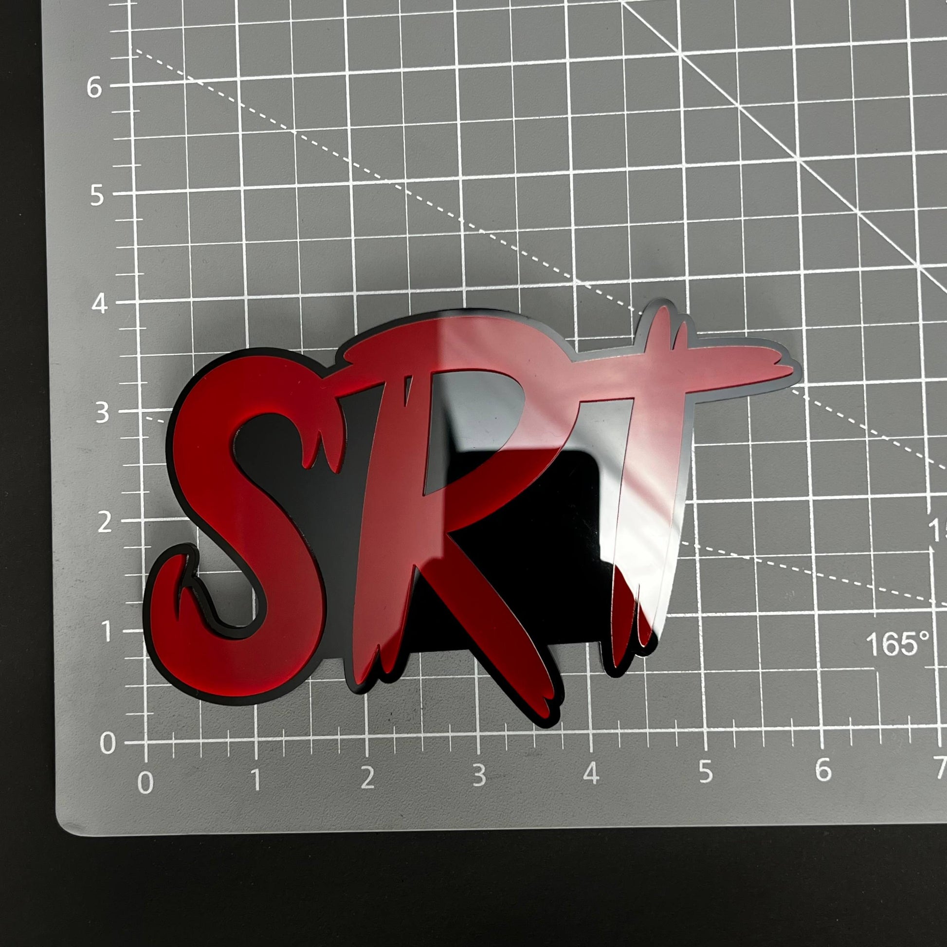 1PC SRT 3D Acrylic Badge - Car Truck Emblem Fender Tailgate Trunk Sticker