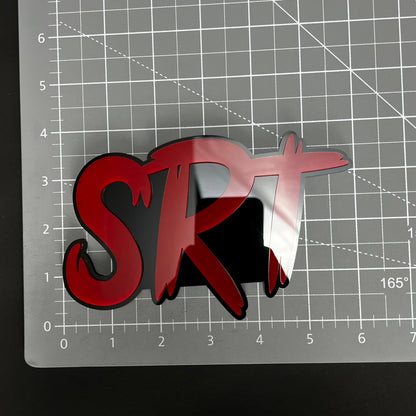 1PC SRT 3D Acrylic Badge - Car Truck Emblem Fender Tailgate Trunk Sticker