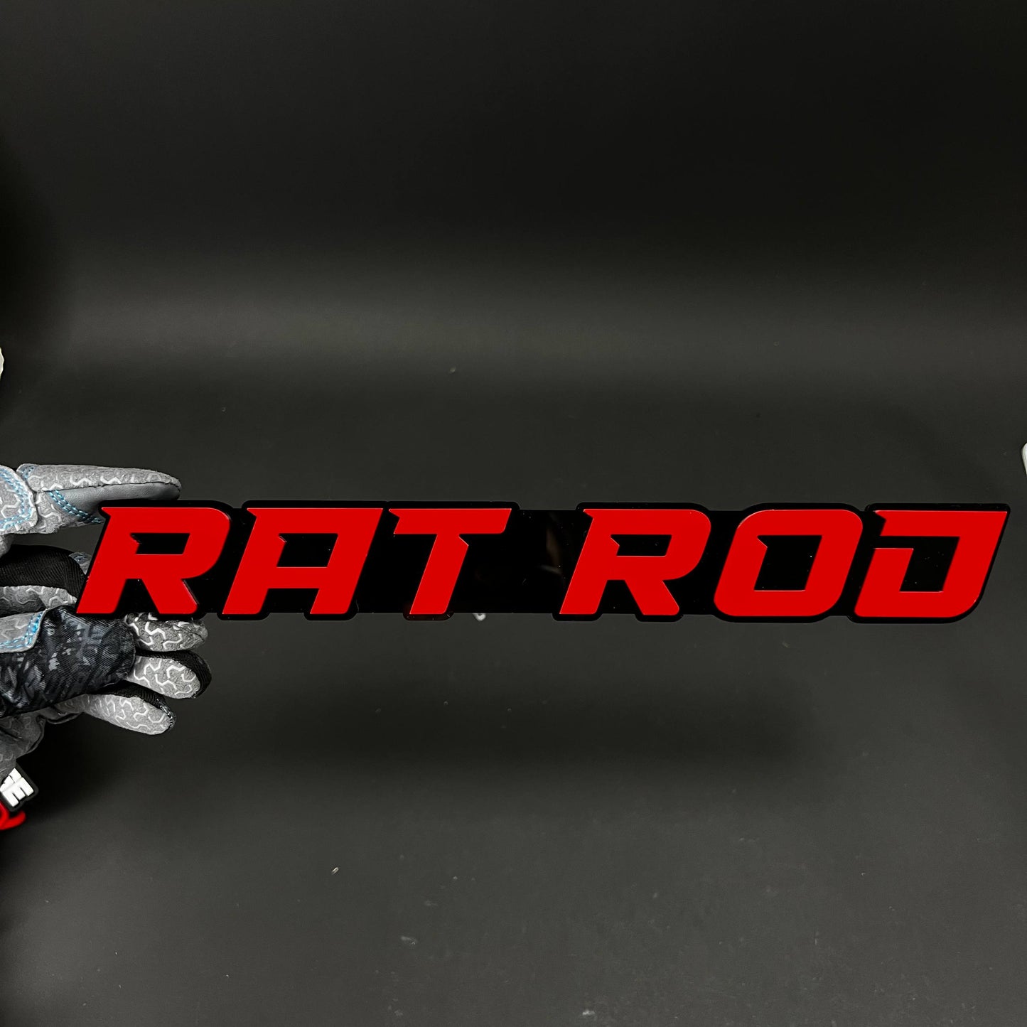 1PC RAT ROD 3D Acrylic Badge - Car Truck Emblem Fender Tailgate Trunk Sticker
