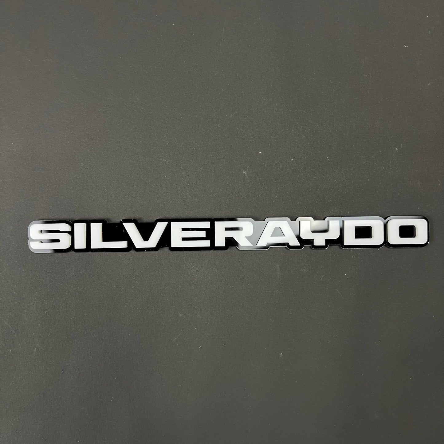 1PC SILVERAYDO 3D Acrylic Badge - Car Truck Emblem Fender Tailgate Trunk Sticker